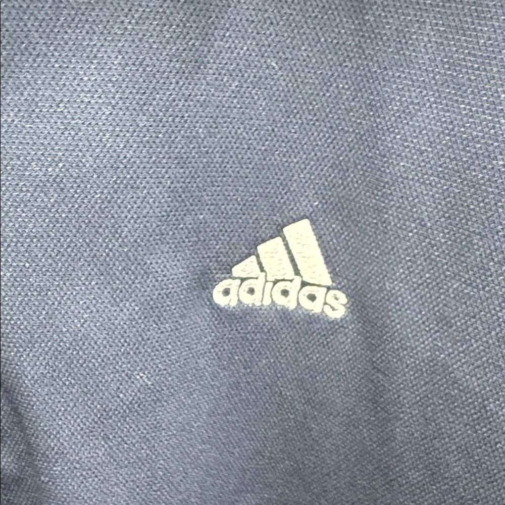 Adidas Dark Blue Half-Zip Top with White Accents - Picture 3 of 6
